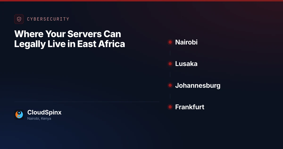 Where Your Servers Can Legally Live in East Africa
