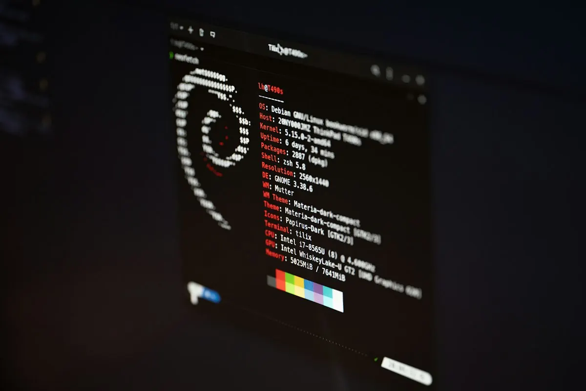 Terminal on a Debian machine showing its release and kernel version, the first two things to check on a Proxmox node before a Ceph upgrade